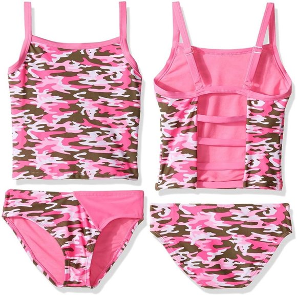YMI Other - YMI Ms. America Pink Camo 2-Piece Tankini Swimsuit